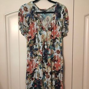 Beautiful Watercolor Daisy Fuentes Dress
